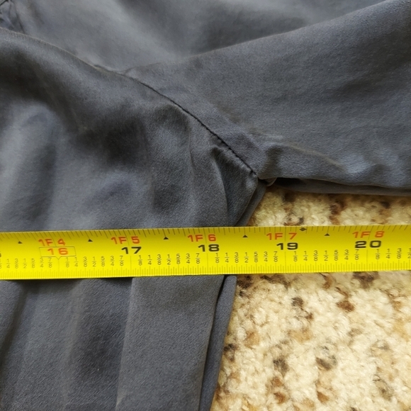 BCBG Max Azria Blue 100% Silk Babydoll Dress - Size Small DAMAGED - Picture 9 of 14